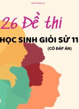 Bộ 26 Đề thi học sinh giỏi Sử 11 (Có đáp án)